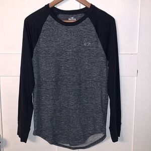 HOLLISTER Shirt long sleeve Tshirt navy blue casual size XS